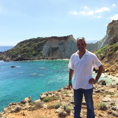 Yannis at a secret spot in Zakynthos.